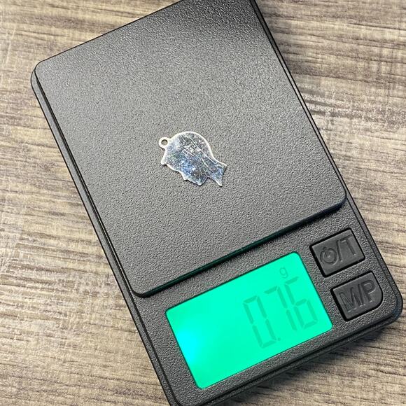 Vintage 925 Sterling Silver Male Face Profile Small Pendant Bracelet Charm - Picture 4 of 4